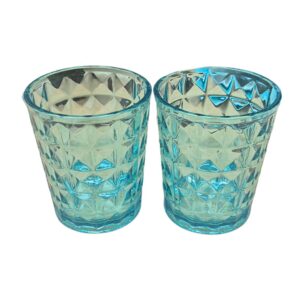 Vasos de camping azules